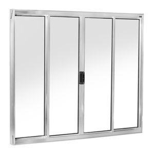 Janela-de-Correr-Aluminio-Vidro-Liso-4-Folhas-100x150cm---ESQUADROMIL