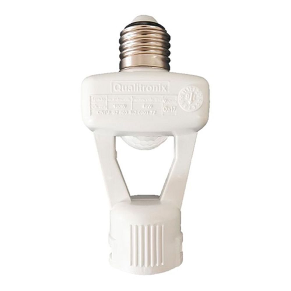 Sensor-de-Presenca-Fotocelula-360°-com-Soquete-para-Lampada-E27---QUALITRONIX