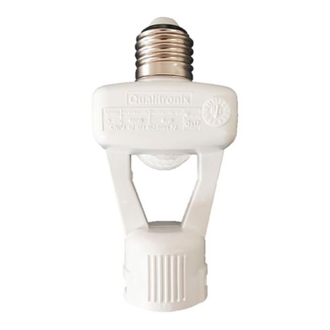 Sensor-de-Presenca-Fotocelula-360°-com-Soquete-para-Lampada-E27---QUALITRONIX