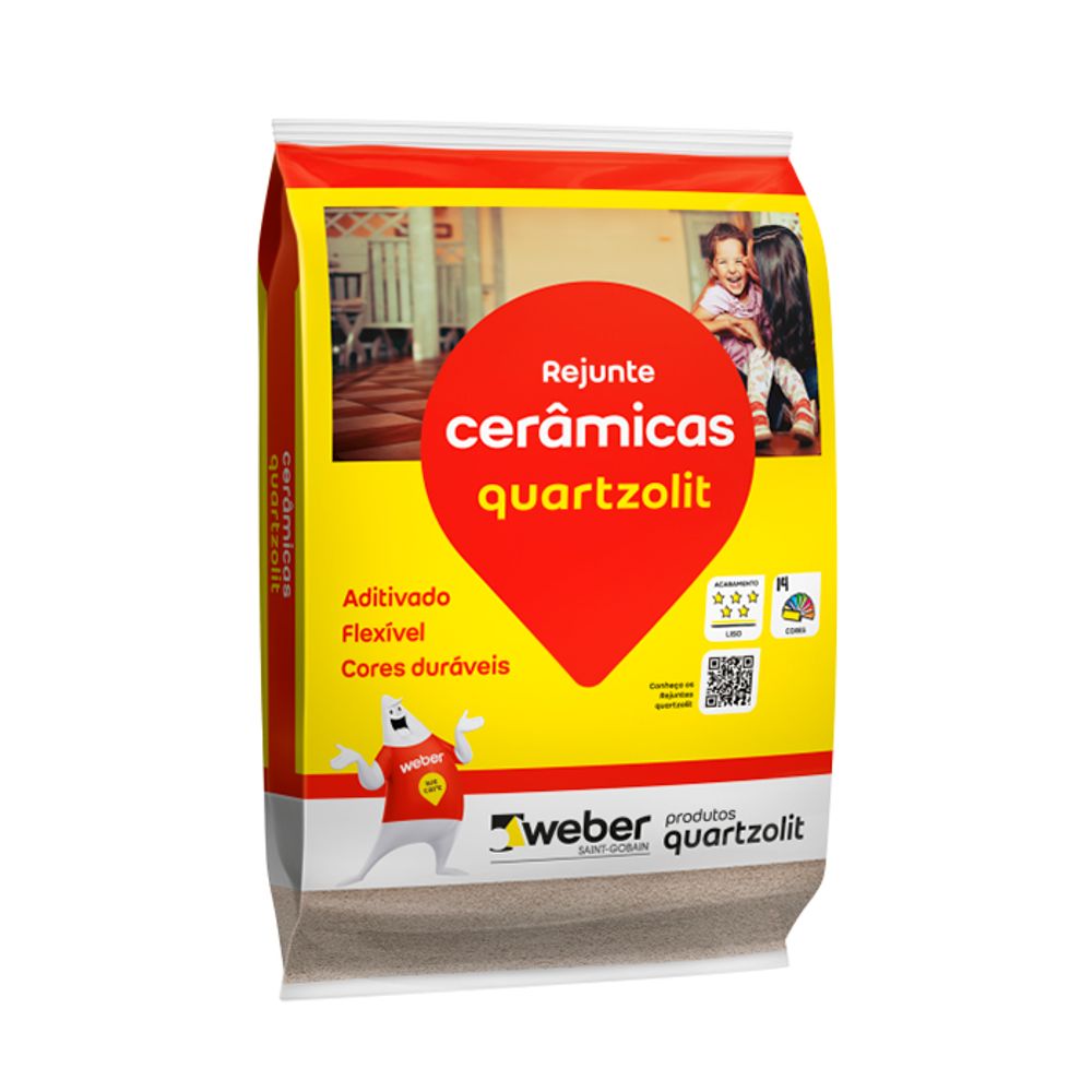 Rejunte Cinza Platina Quartzolit 5kg Rejunte para Cerâmica Cinza Platina 5Kg - QUARTZOLIT - Cacique