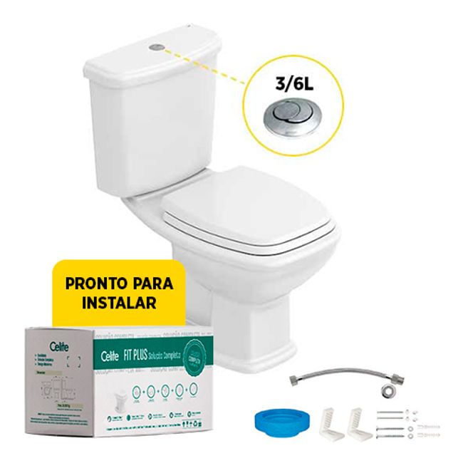 Kit-Bacia-com-Caixa-Acoplada-3-6L-e-Assento---Acessorios-para-Instalacao-Fit-Plus-Branco---CELITE