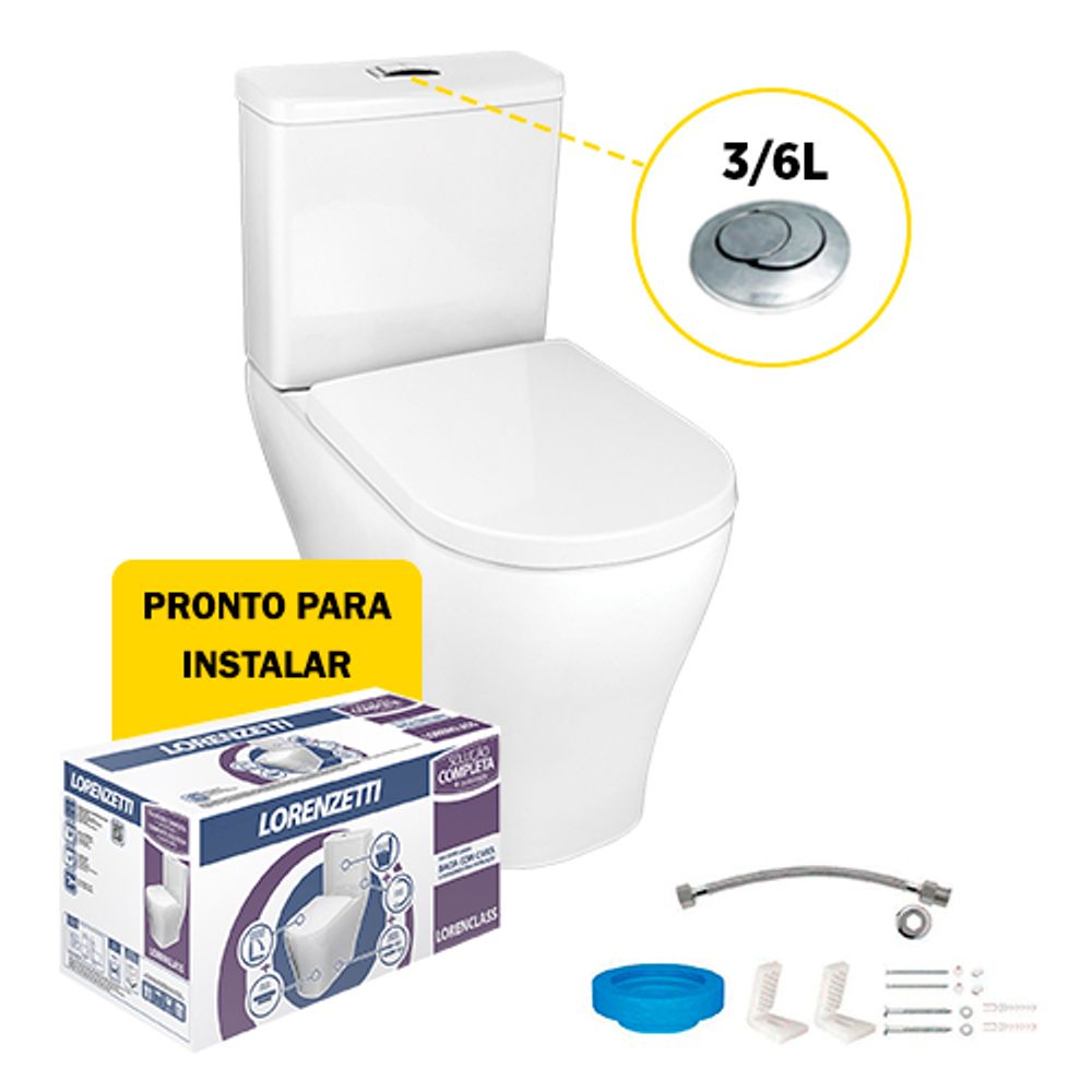 Kit-Bacia-com-Caixa-Acoplada-3-6L-e-Assento---Acessorios-para-Instalacao-Class-Branco---LORENZETTI