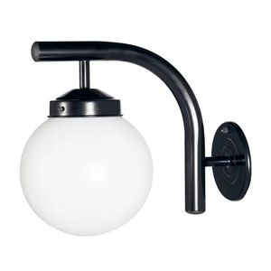 Arandela-Colonial-com-Globo-Plastico-Boca-30cm-Preta---BLUMENAU