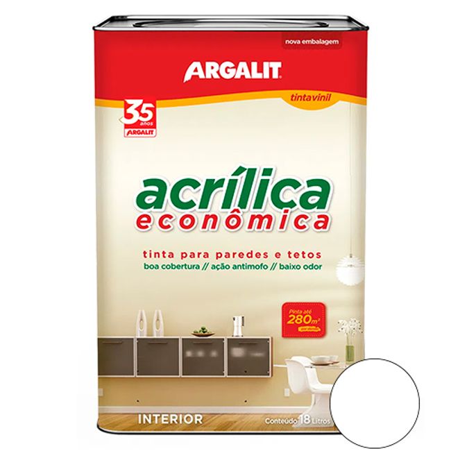 Tinta-Acrilica-Economica-Branco-18L---ARGALIT