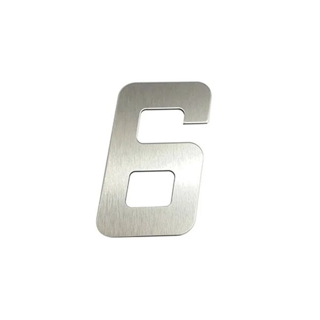Numero-Residencial--6--em-Aco-Inox-15cm-Face-com-Fita-Dupla-Face---OINOX