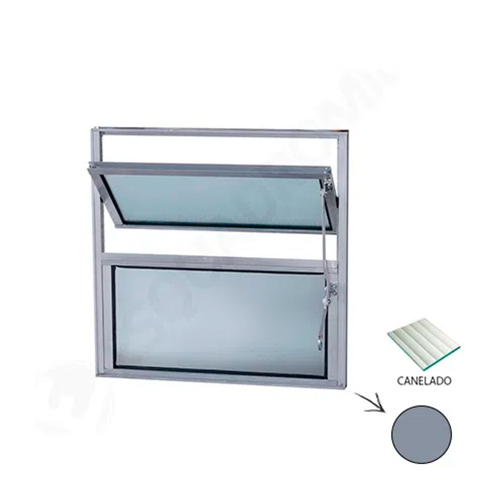 Basculante-Aluminio-60x60-Vidro-Canelado---ESQUADROMIL