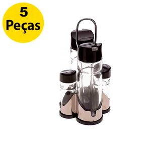 Conjunto-para-Tempero-em-Vidro-com-Tampa-de-Plastico-Donatello-Preto-11x20cm---BON-GOURMET