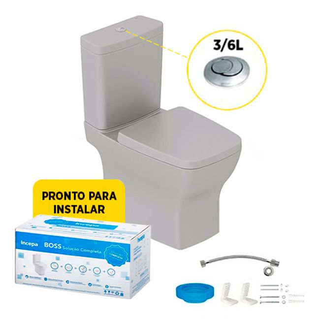 Kit-Bacia-com-Caixa-Acoplada-3-6L-e-Assento---Acessorios-para-Instalacao-Boss-Gris---CELITE