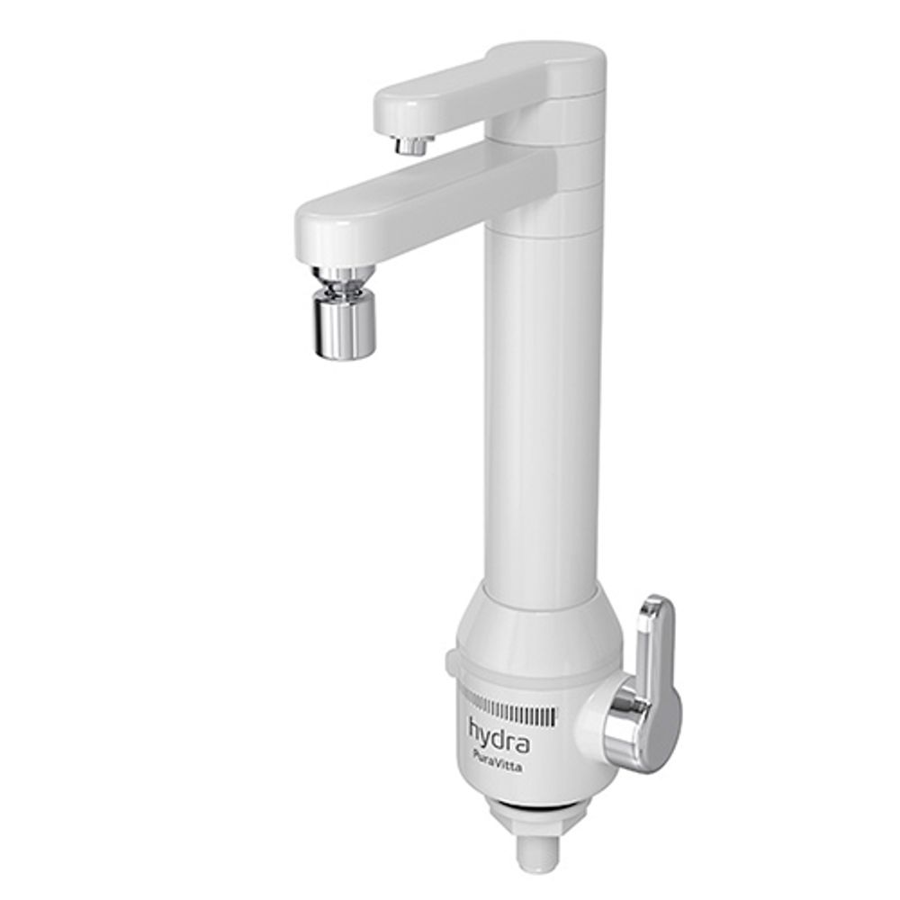 Torneira-Eletrica-com-Purificador-de-Mesa-Puravitta-220V-5500W-Branca---HYDRA