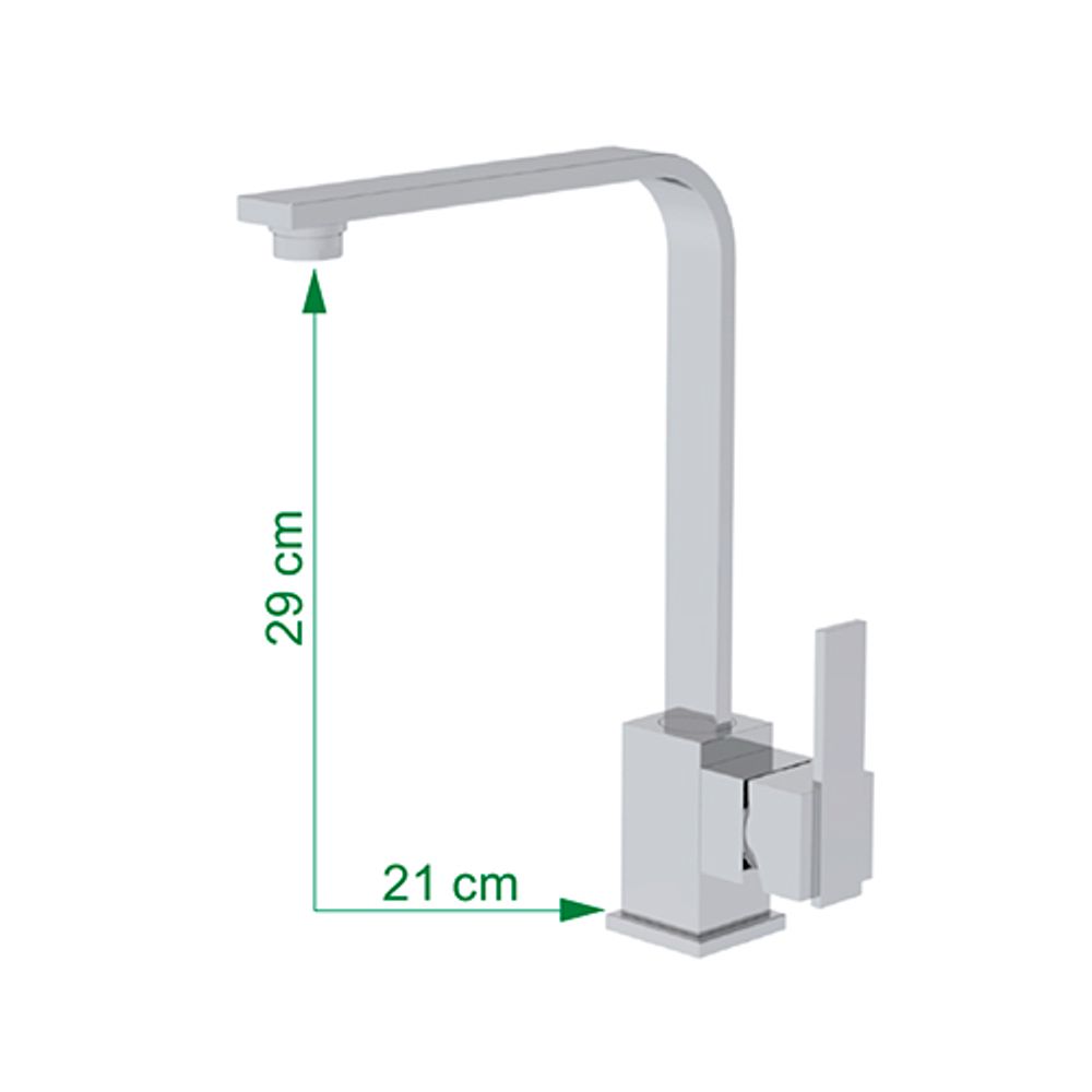 Misturador-Monocomando-para-Cozinha-2256-C81-Cromado---METALPLAS