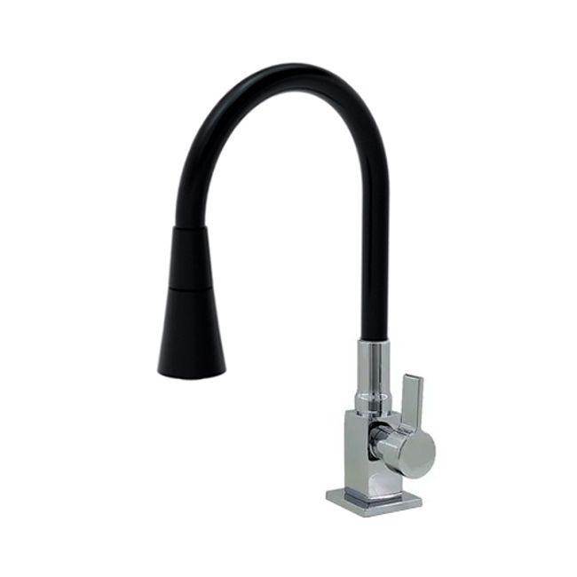 Torneira-de-Mesa-para-Cozinha-Conica-Giratoria-5196-C77-Preta---METALPLAS