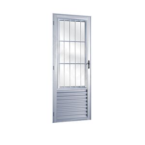 Porta-de-Aluminio-com-Postigo-Lado-Esquerdo-com-Vidro-Canelado-210x80cm---ESQUADROMIL