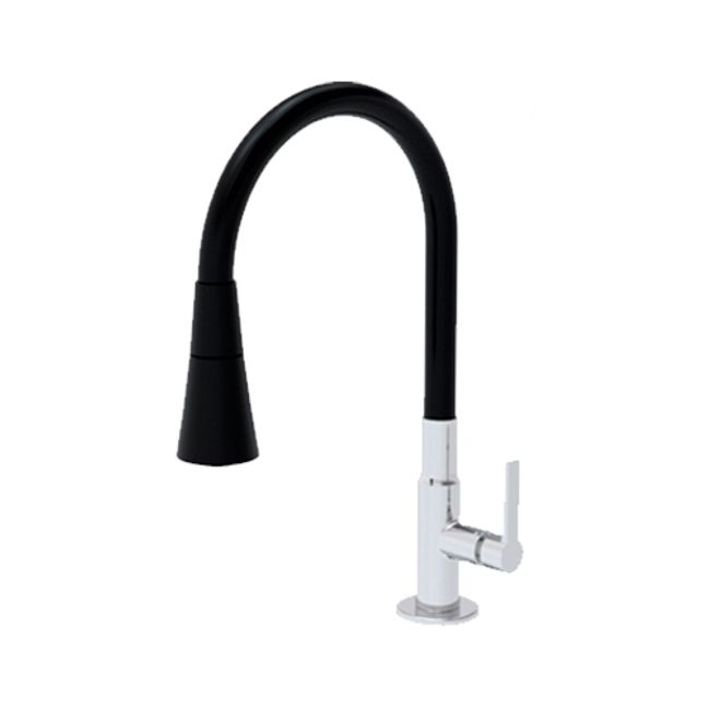 Torneira-de-Mesa-para-Cozinha-Conica-Giratoria-4196-C77-Preta---METALPLAS