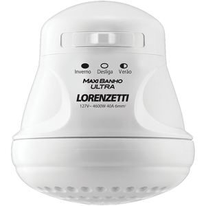 Chuveiro-Maxi-Banho-Ultra-127V-4600W-com-Cano-Branco---LORENZETTI