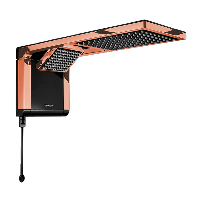 Chuveiro-Acqua-Duo-Ultra-Preto--Rose-Gold-220V-7800W---LORENZETTI