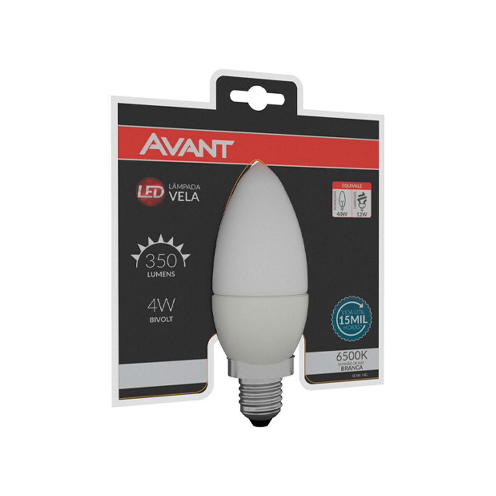Lampada-LED-Vela-Leitosa-de-4W-3000K-E14-Bivolt---AVANT