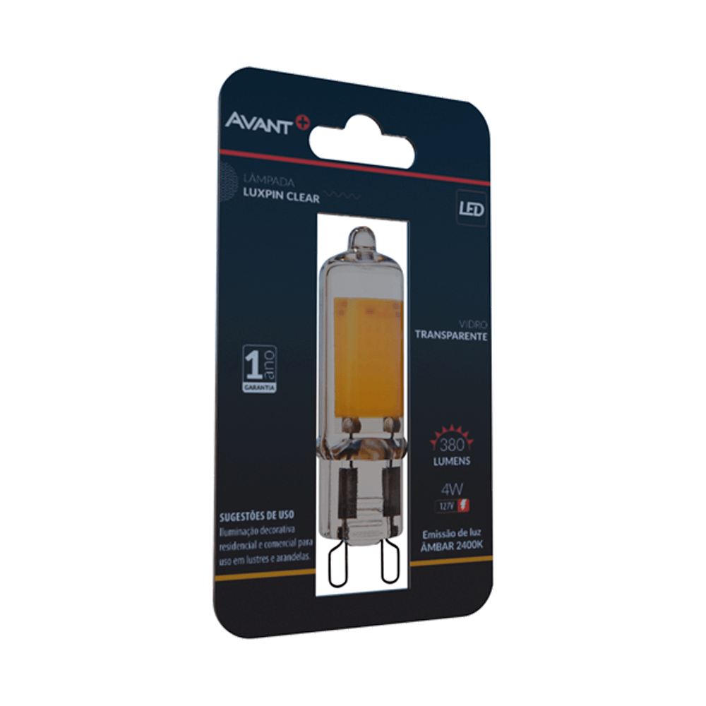 Lampada-LED-G9-Amarela-de-4W-2400K-127V---AVANT