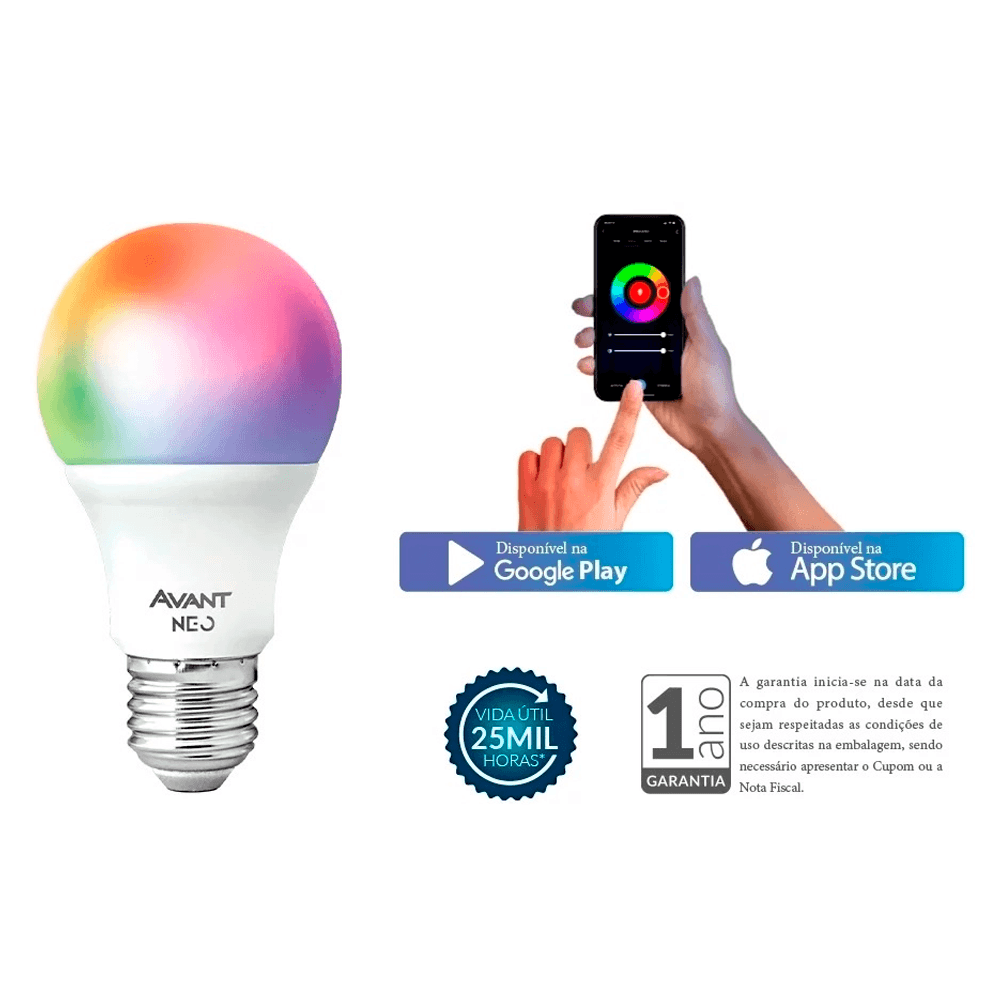 Lampada-de-LED-10W-NEO-Smart-WI-FI-RGB-–-AVANT