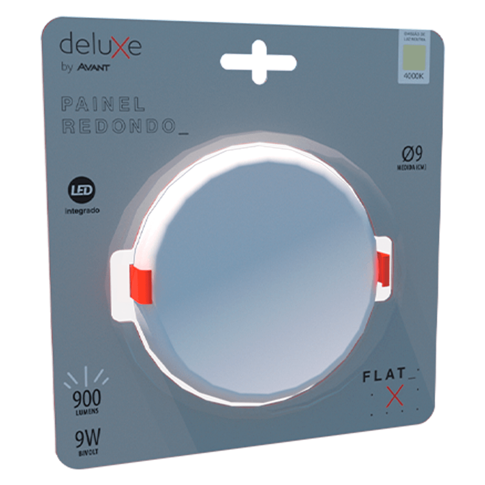 Painel-de-LED-para-Sobrepor-Flat-Redondo-de-18W-Luz-Morna---AVANT