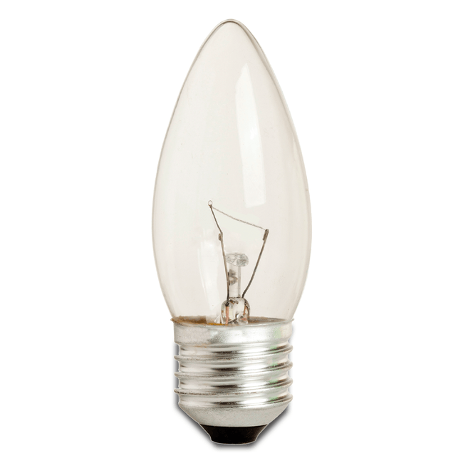 Lampada-Incandescente-Vela-Clara-de-25W-E27-127V---KIAN