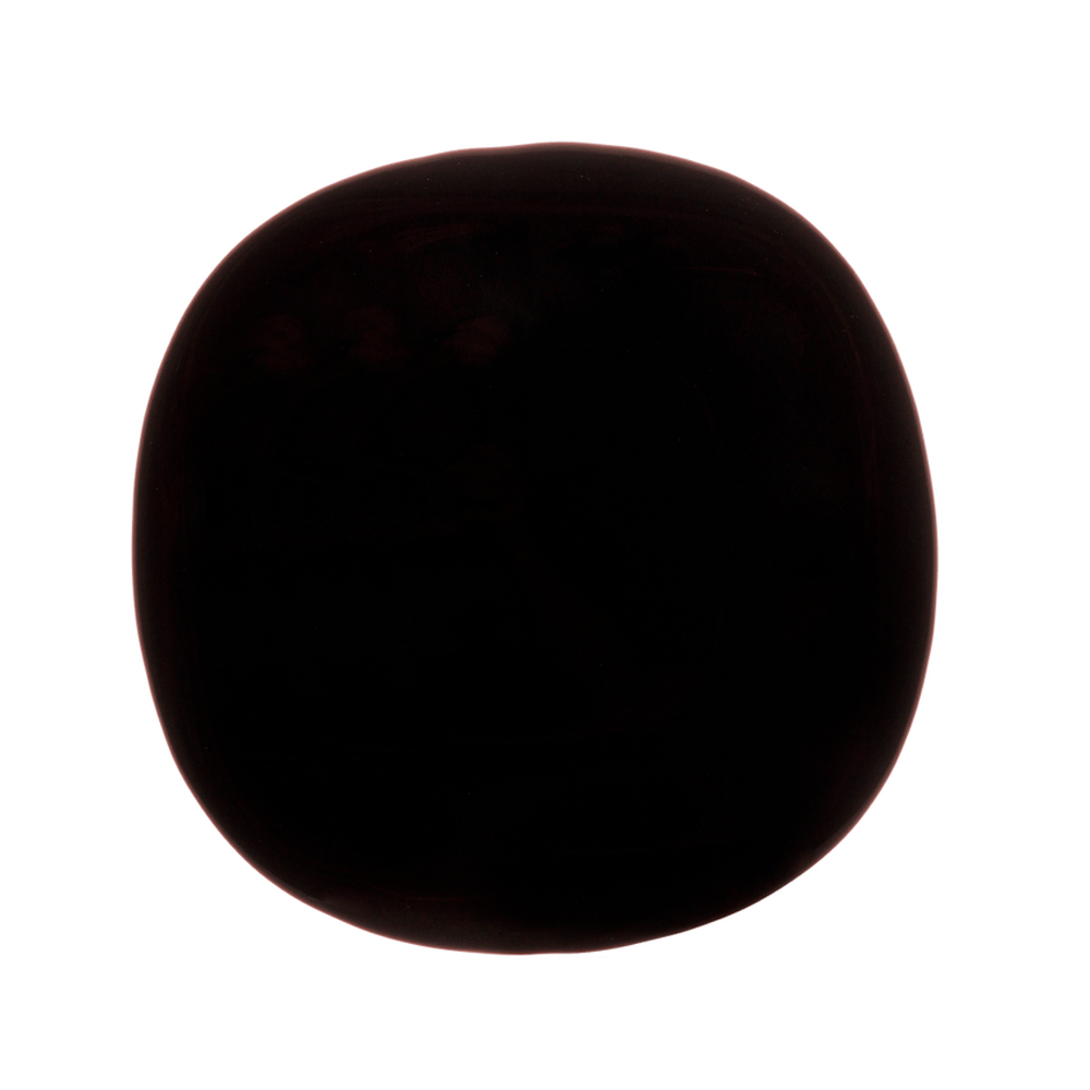 Prato-Raso-de-Vidro-Opalino-Carine-Black-27cm---LYOR