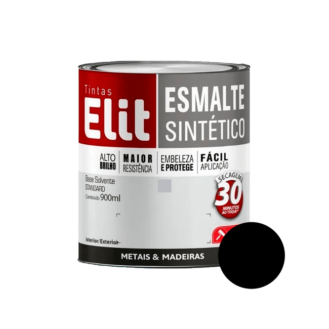 Esmalte-Sintetico-Brilhante-Preto-900ml---ELIT