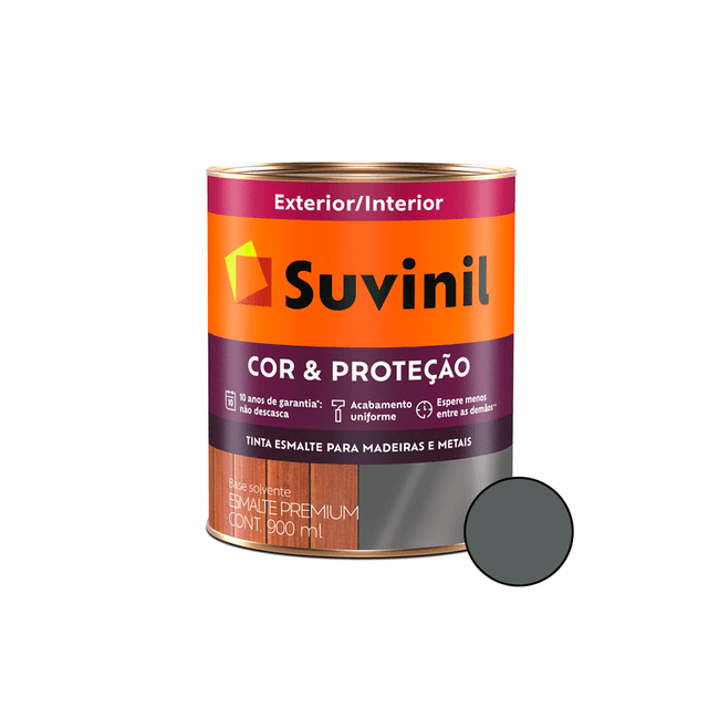 Tinta-Esmalte-Sintetico-Cor-e-Protecao-Cinza-Escuro-Brilhante-900ml---SUVINIL