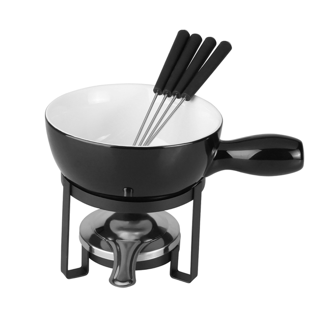 Aparelho-de-Fondue-8-Pecas-para-Queijo-Ceramica-Preto---LYOR