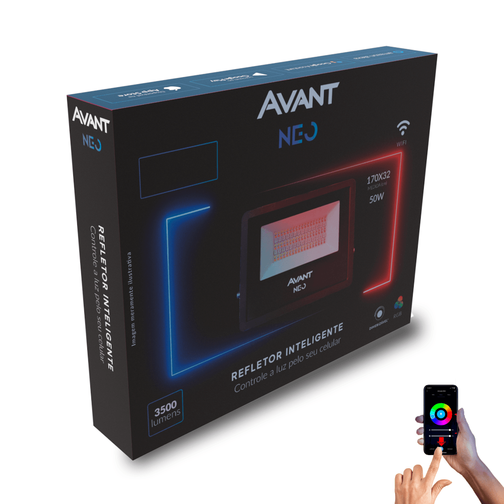 Refletor-LED-50W-RGB-NEO---AVANT