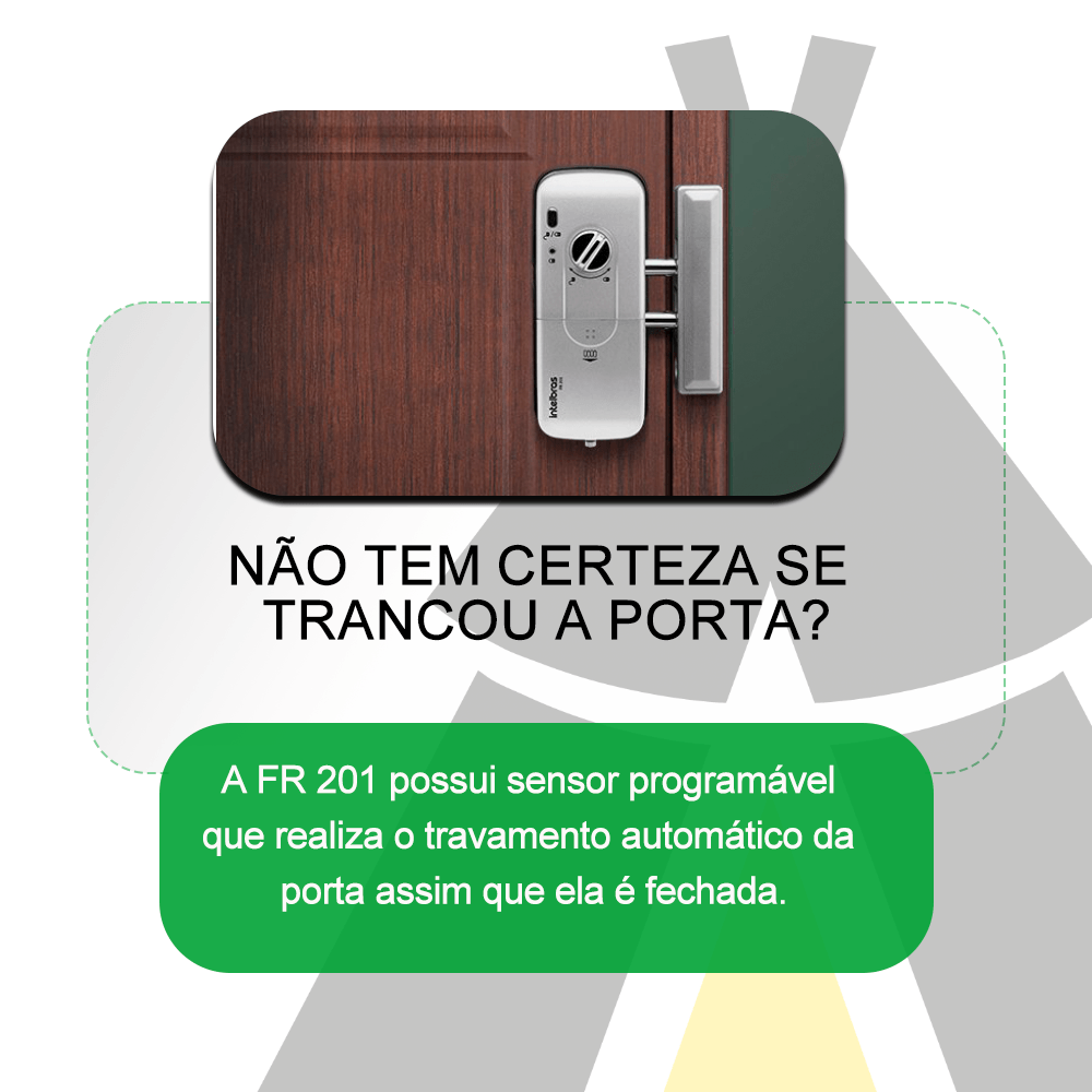 Fechadura Digital de Sobrepor FR201 - INTELBRAS - Cacique