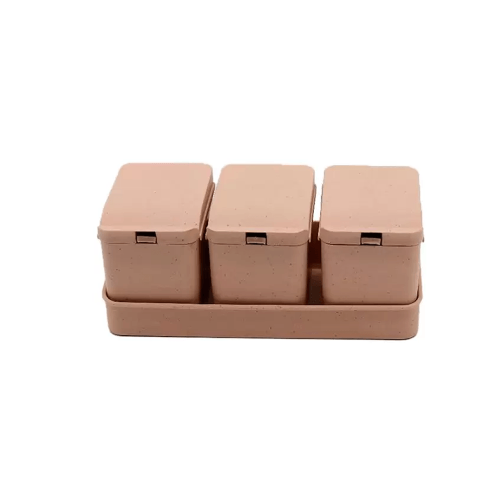 Conjunto-com-3-Porta-Temperos-Lines-Rosa-em-Fibra-de-Bambu-Plastico-com-Colher-e-Bandeja-10x18x7cm---LYOR