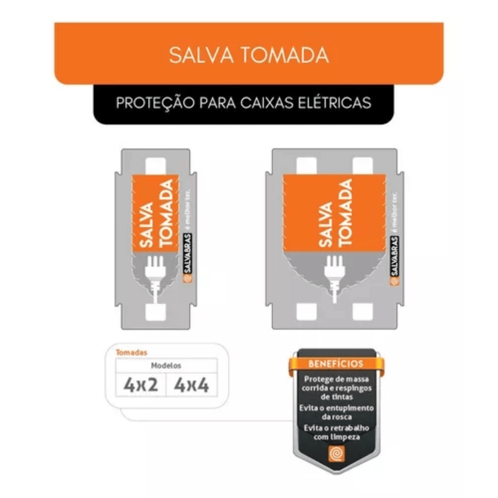 Salva-Tomada-4x2-C-10UN---SALVABRAS-Salva-Tomada-4x2-C-10un---SALVABRAS