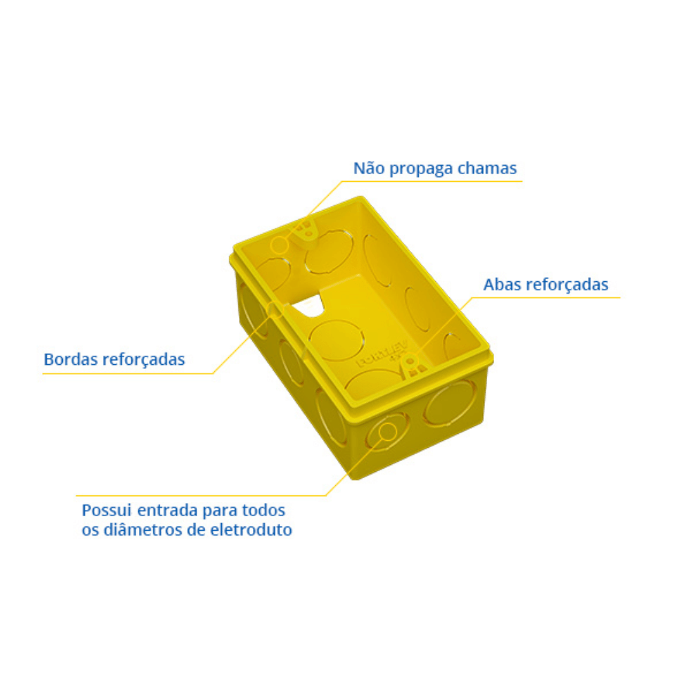 Caixa-de-Luz-para-Eletroduto-4x2-Amarela---FORTLEV