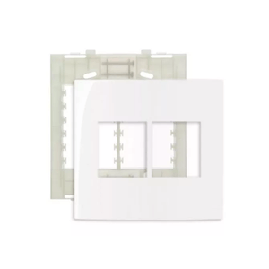 Placa-4x4-4-Postos-Horizontais-Branco-com-Suporte-Sleek---MARGIRIUS